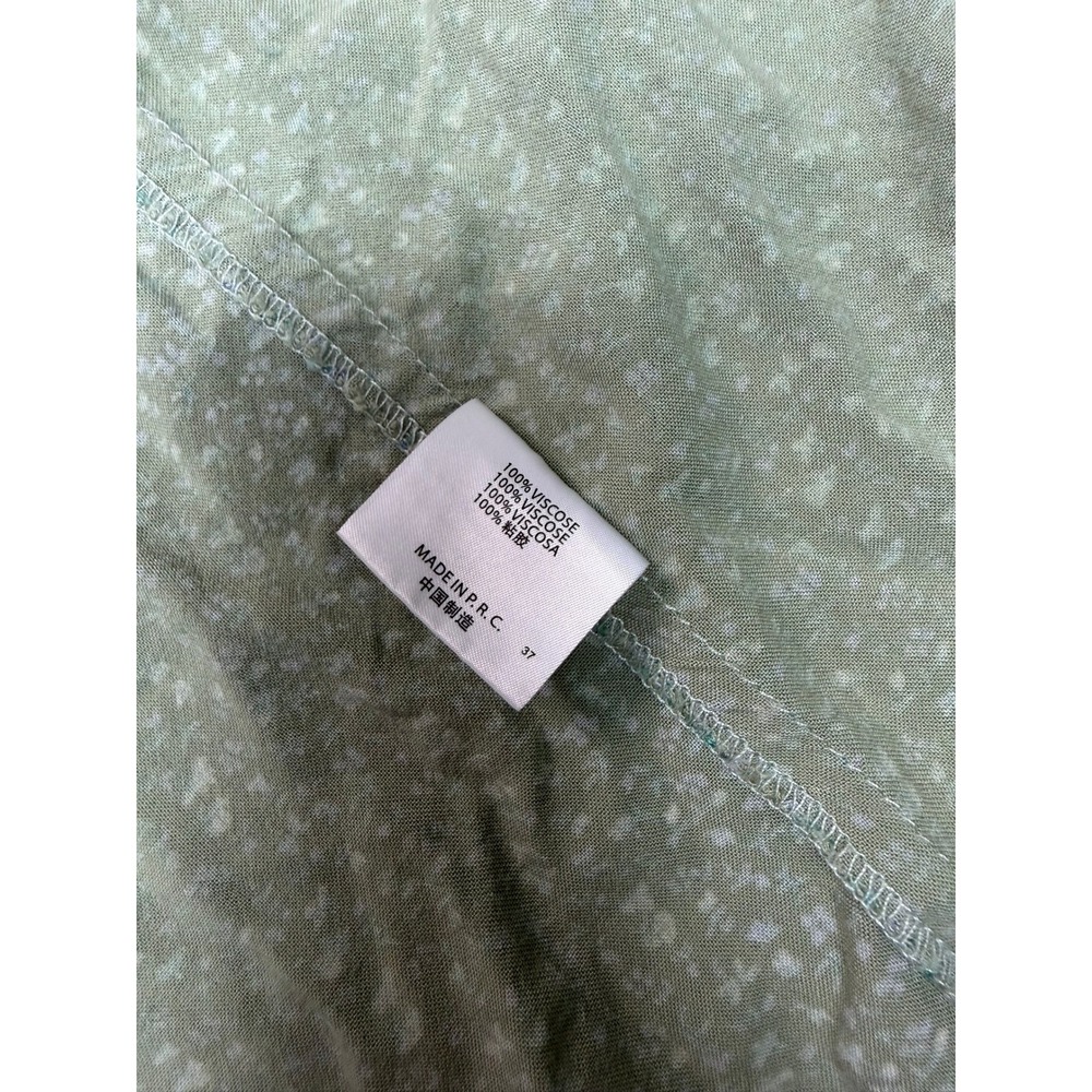Brandy Melville Green Floral Wrap Mini Skirt Sage Ditsy Flower Coquette MD112 - Picture 7 of 7